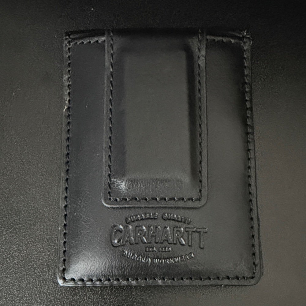 Carhartt Black Leather Card Wallet